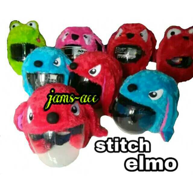 SARUNG/COVER HELM STITCH&ELMO (half face&full face) Shopee Indonesia