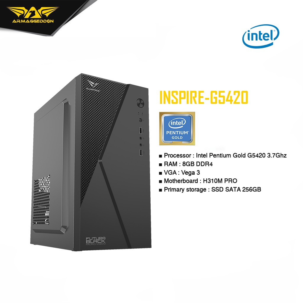 ARMAGGEDDON PC INTEL Pentium Gold G5420 3.7Ghz / 8GB / COCOK UNTUK