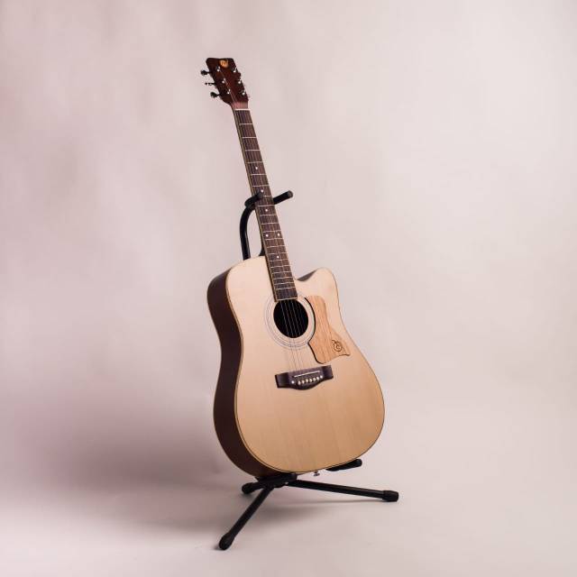 Gitar Akustik Mandalika MD02 Natural Original Bonus Tas, Senar, Pick