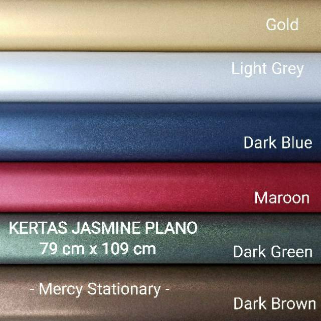 Kertas Jasmine Plano 79 x 109 CM Warna Tua Bunga Harum