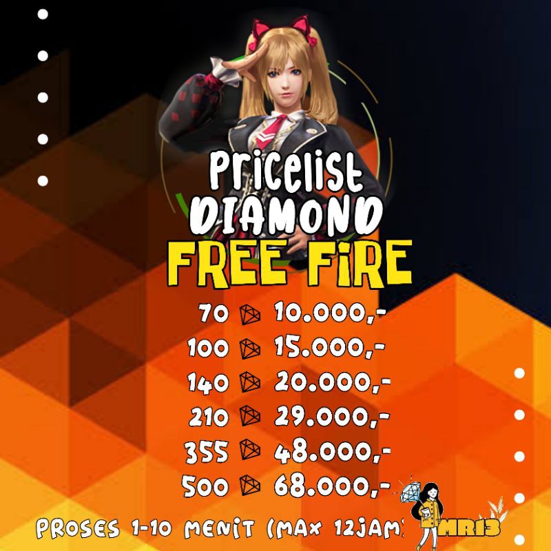 [PROMO] TOPUP DM FF EFEF EPEP FR33 FIR3 DIAMOND FF EFEF EPEP FR33 FIR3
