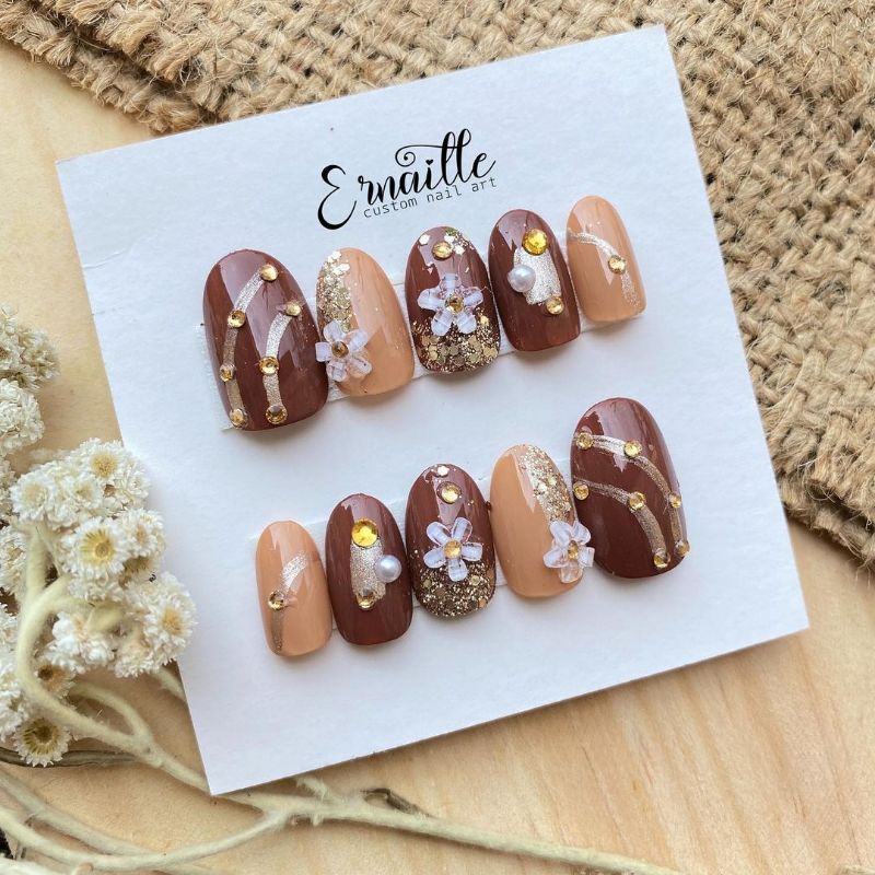 Harga Kuku Palsu Fake Nails Brown Coklat Terbaru September 2022 |Biggo Indonesia