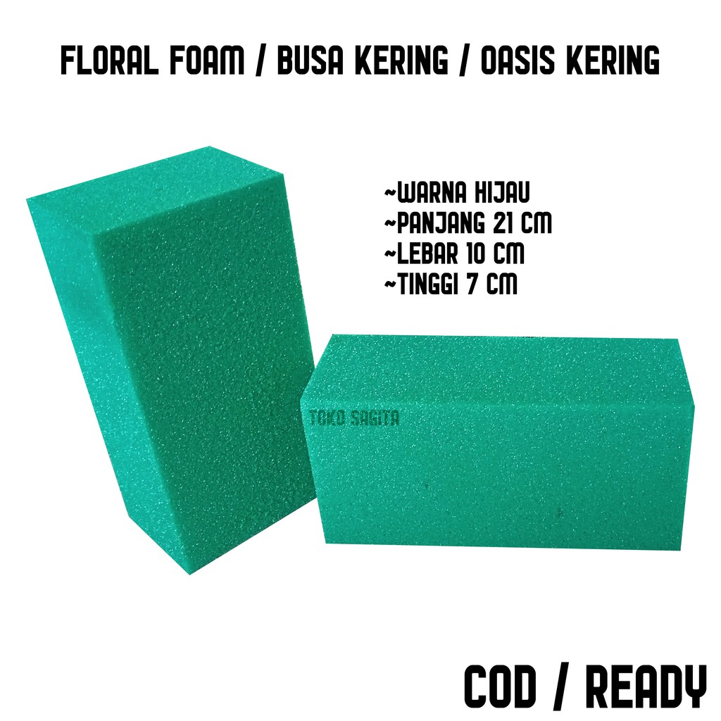 BUSA KERING oasis kering FLORAL FOAM gabus BUSA TANAMAN PLASTIK bunga  plastik | Shopee Indonesia