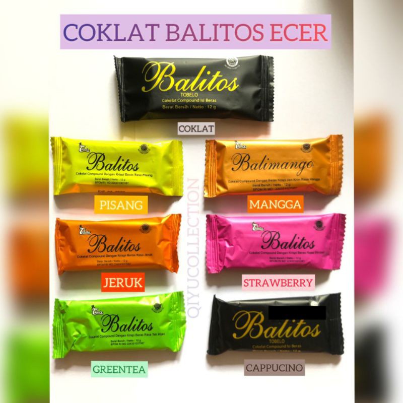 Jual [Ecer] Coklat Bali Tobelo Balitos Aneka Rasa Various | Shopee Indonesia