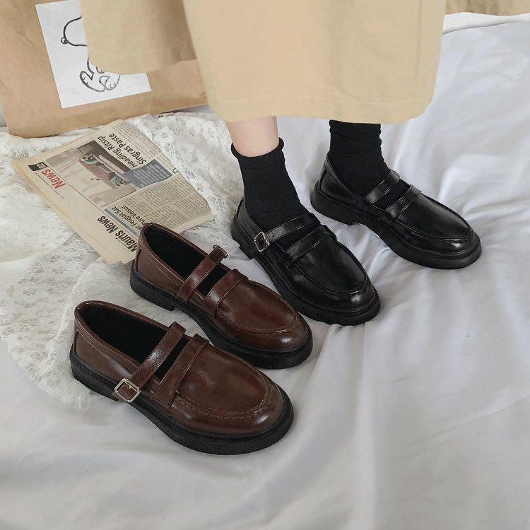 SPD232 SEPATU FLAT LOAFERS WANITA KULIT IMPORT READY SURABAYA Shopee