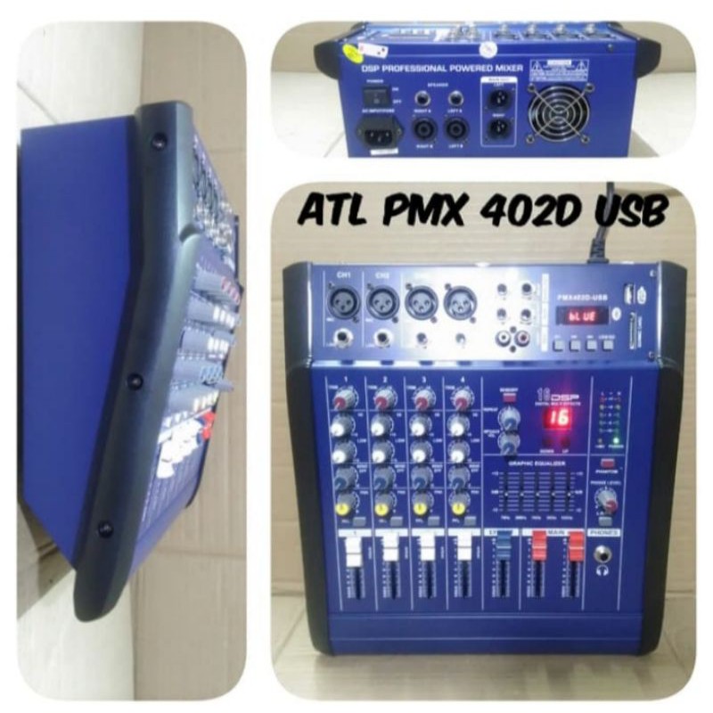 Jual Power Mixer Audio 4 Channel ATL PMX 402D USB Bluetooth Shopee
