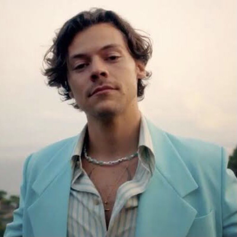 Golden Harry Styles Inspired Necklace | Shopee Indonesia