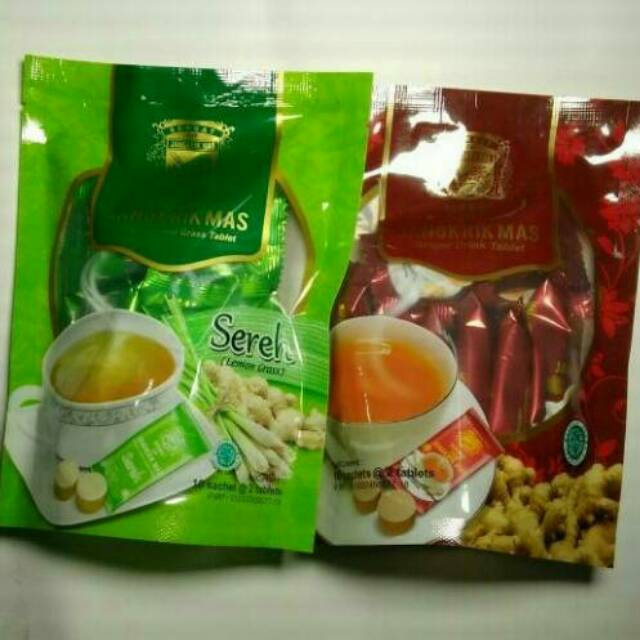 Serbat Jahe Jangkrik Mas kemasan pouch Shopee Indonesia