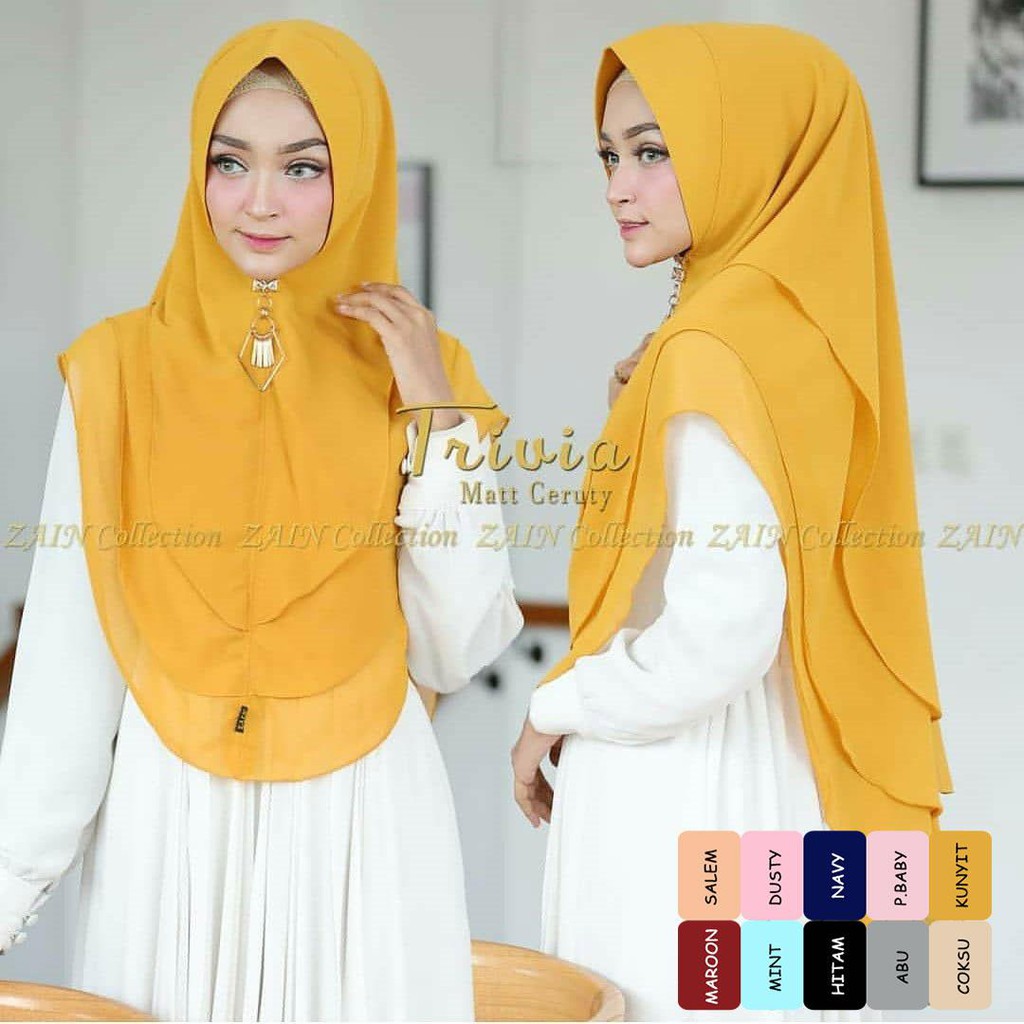 Shopee Jilbab Instan Murah Voal Motif