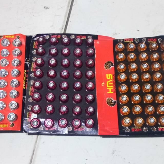 Baut L monel variasi drat 10 baut plat nomor plus mur baut tameng cover