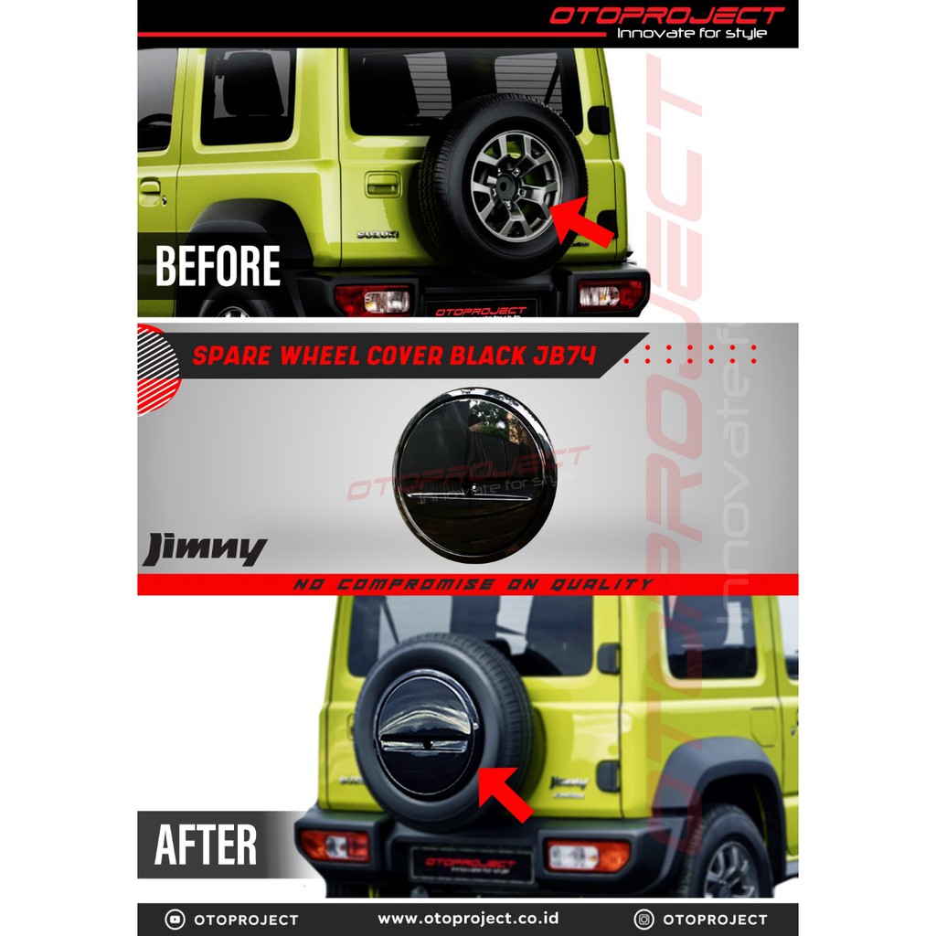 Jual Spare Wheel Cover Black Suzuki Jimny JB74 Shopee Indonesia