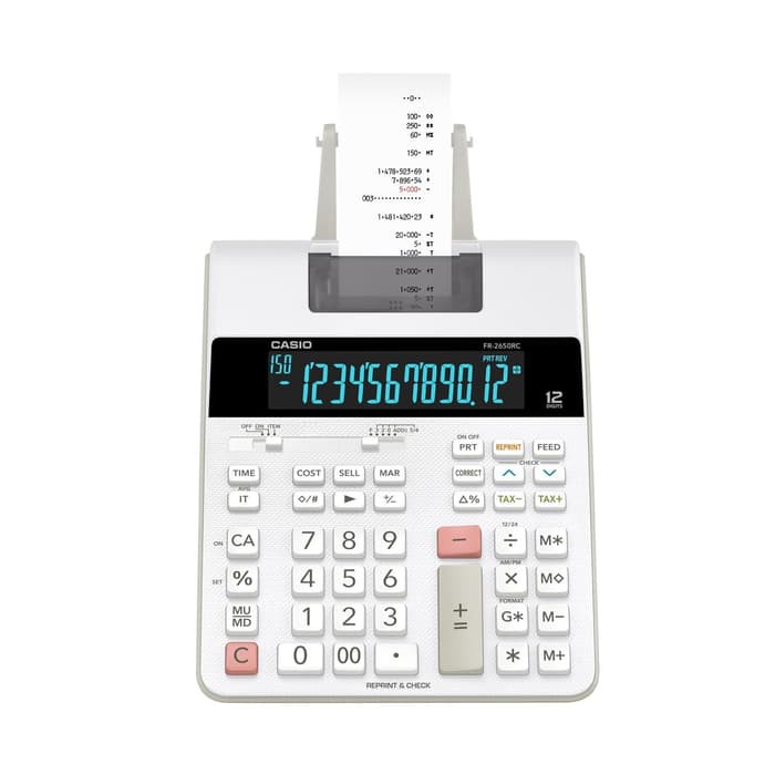 KALKULATOR CASIO FR 2650 RC PRINT STRUK KASIR Shopee Indonesia