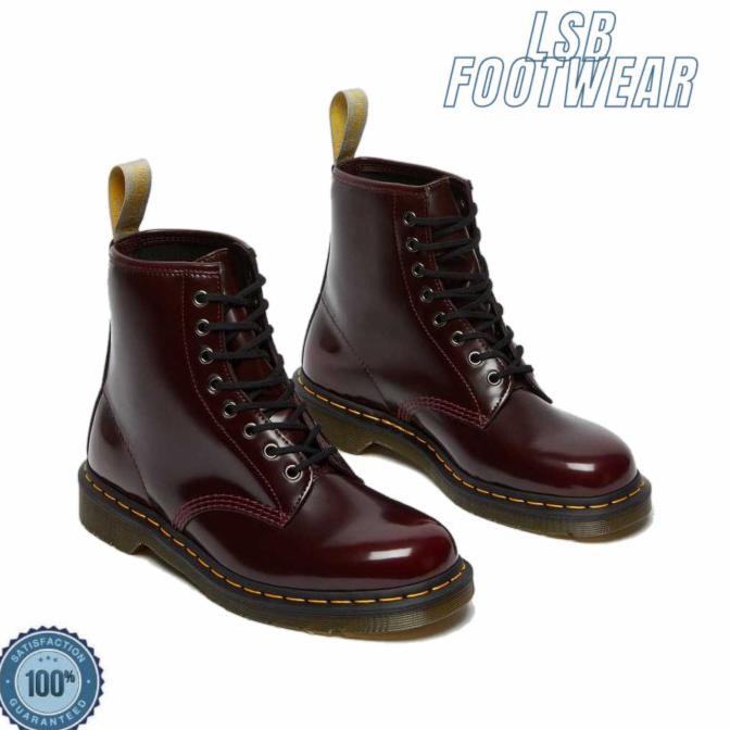 Jual Sepatu Dr Martens Vegan 1460 Lace Up Boots - Cherry Red Spesial Ramadhan | Shopee Indonesia