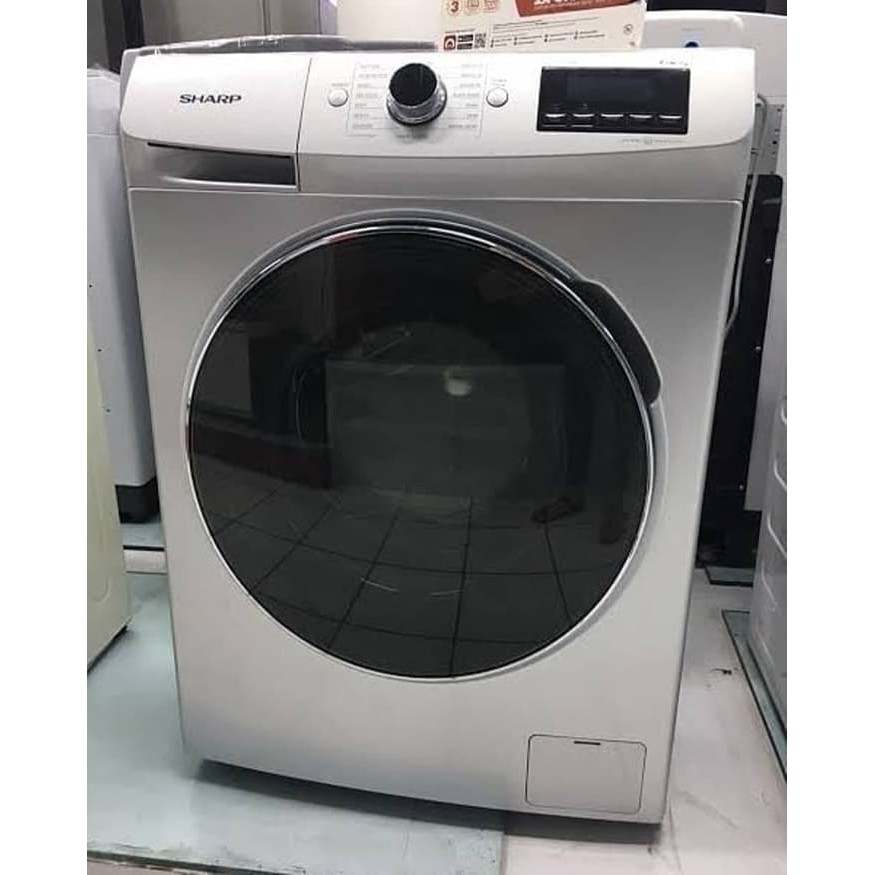 MESIN CUCI SHARP FRONT LOADING 8.5 KG KACA HITAM 1083 1000 RPM Shopee Indonesia