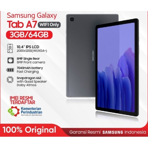 Jual Samsung Galaxy Tab A7 2020 Wifi Lte Ram 3/64 Gb Sm T500 T505 10.4 3/32 Gb Garansi Resmi Sein | Shopee Indonesia
