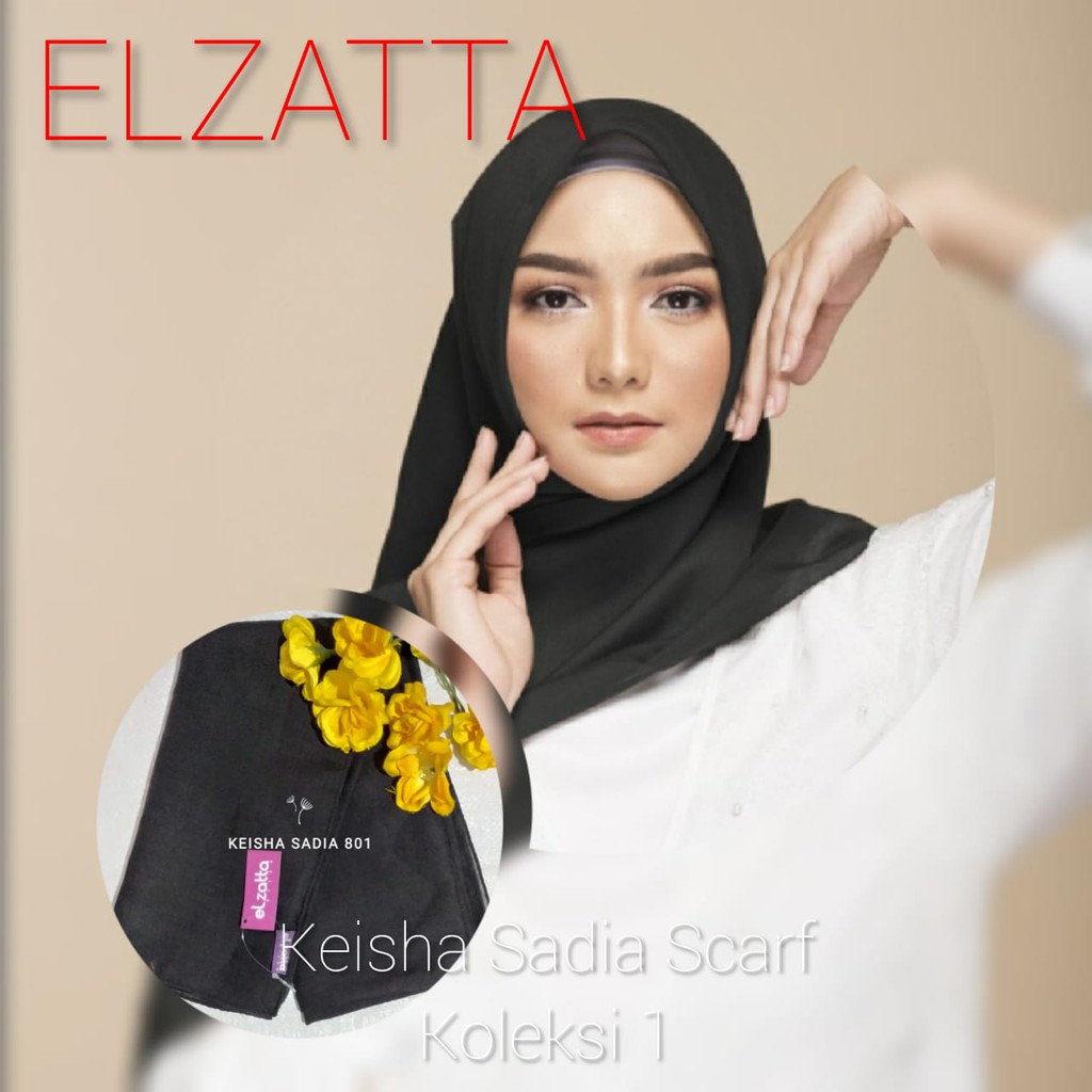 TERLARIS KEISHA SADIA SCARF ELZATTA HIJAB SEGI EMPAT