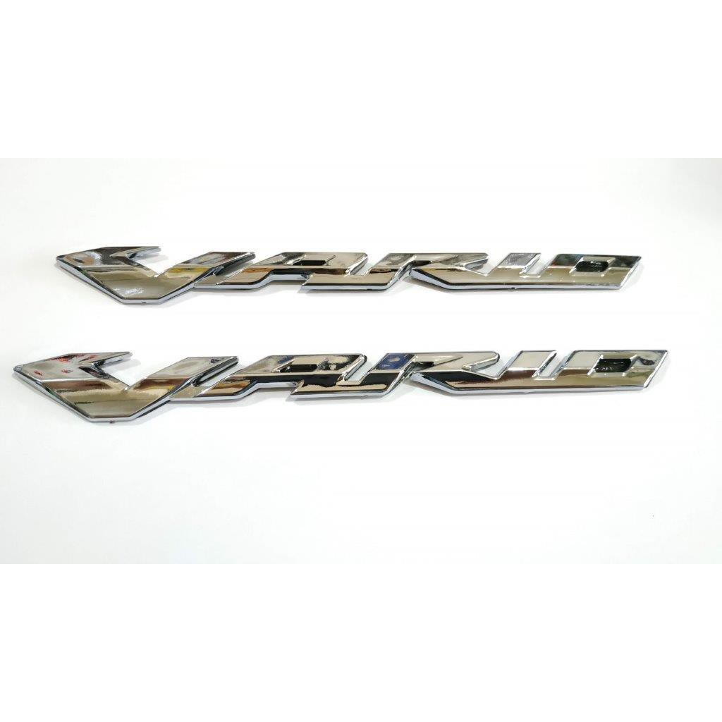 LOGO EMBLEM TULISAN HONDA VARIO 150 TIMBUL CHROME SEPASANG Shopee