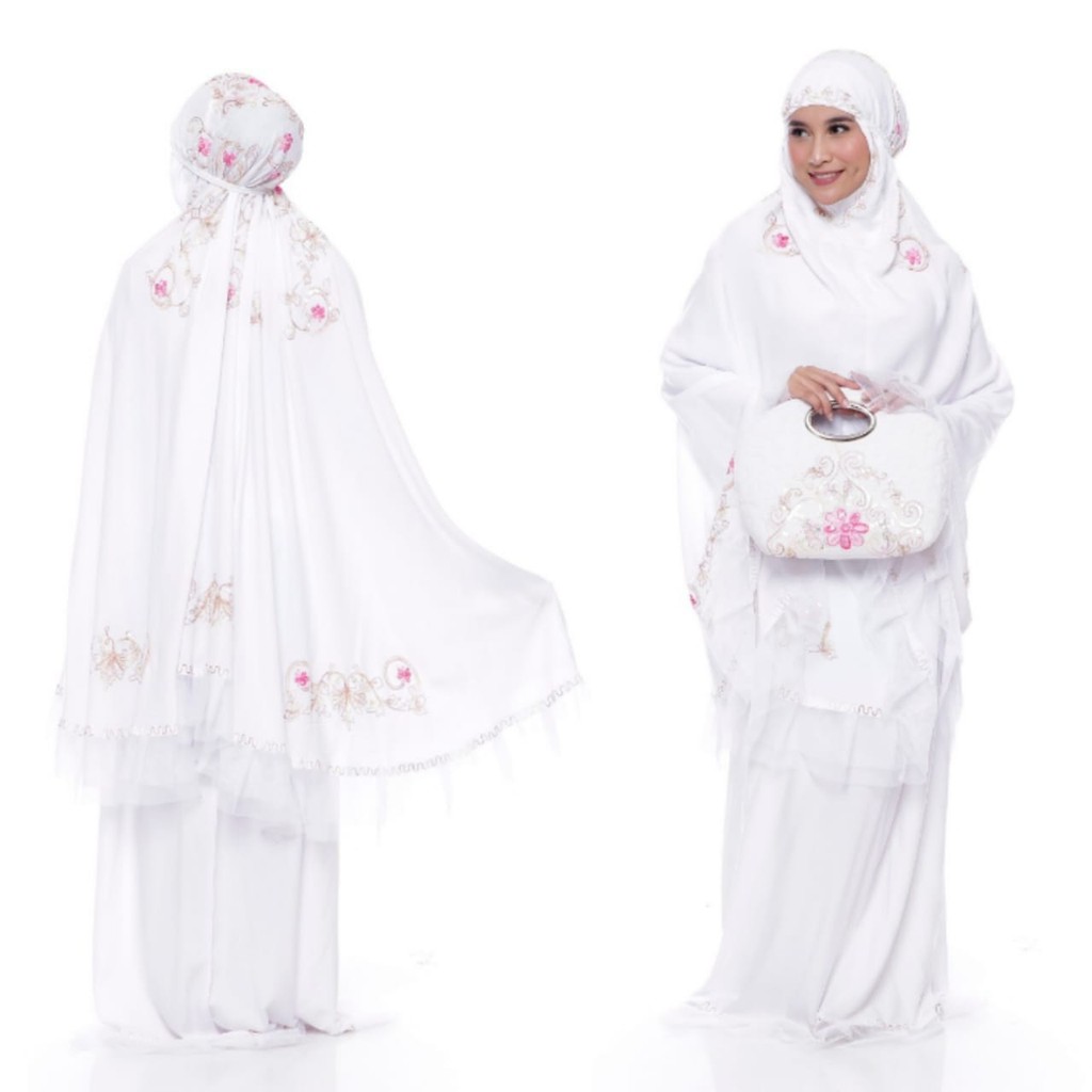 Mukena Bordir Set Motif Turki Arini Shopee Indonesia