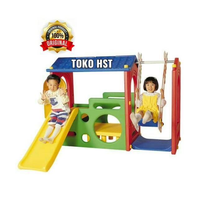 Jual Mainan Playground Anak Prosotan Ayunan Anak Mainan Play Ground Outdoor Indoor Perosotan Murah Laris | Shopee Indonesia