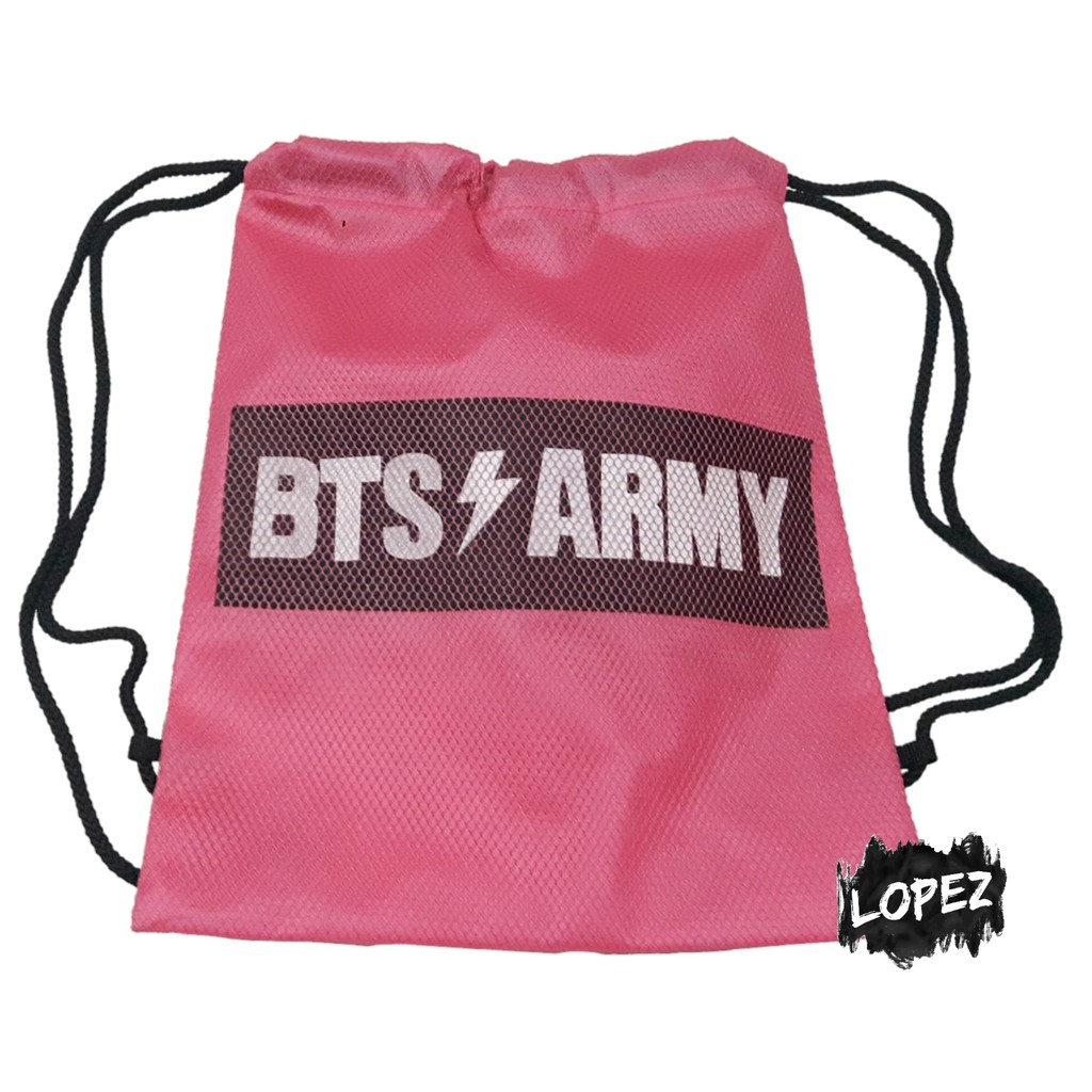 Tas Jaring BTS ARMY / Tas Ransel BTS Shopee Indonesia