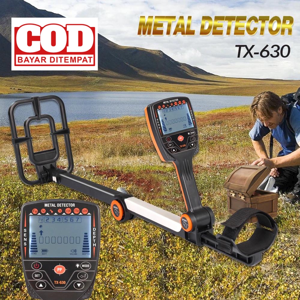 Jual TX630 Metal Emas Detektor Pelacak Pendeksi Logam Emas bisa