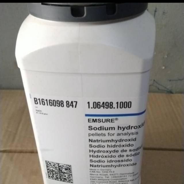 Jual Sodium Hydroxide Merck. 106498. 1 KG. NaOH Merck Shopee Indonesia