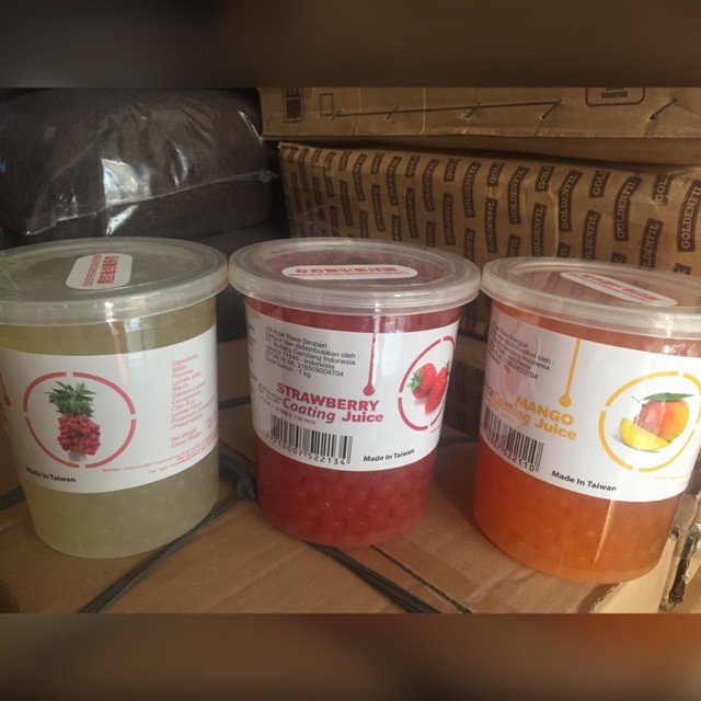 Popping boba topping minuman terlaris kemasan 1kg Shopee Indonesia