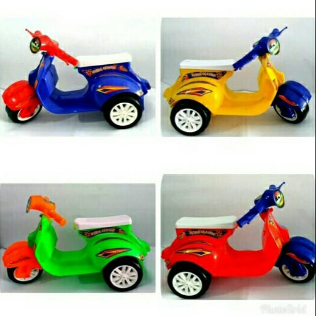 Jual Mainan Anak Motor Vespa Mini Roda 3 Bisa Dinaiki Lucu Tunggang | Shopee Indonesia