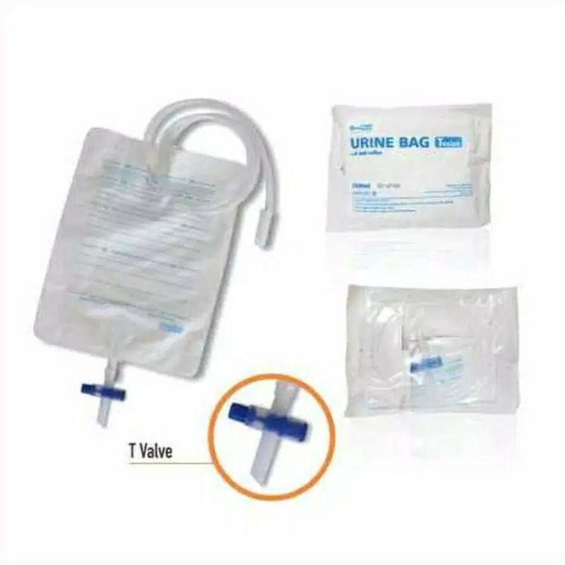 Jual OneMed Urine Bag 2 Liter TValve / Penampung Urin / Kantong Urin