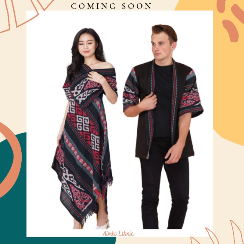 Baju tenun stelan baju tenun couple couple etnik baju tenuj set | Shopee  Indonesia