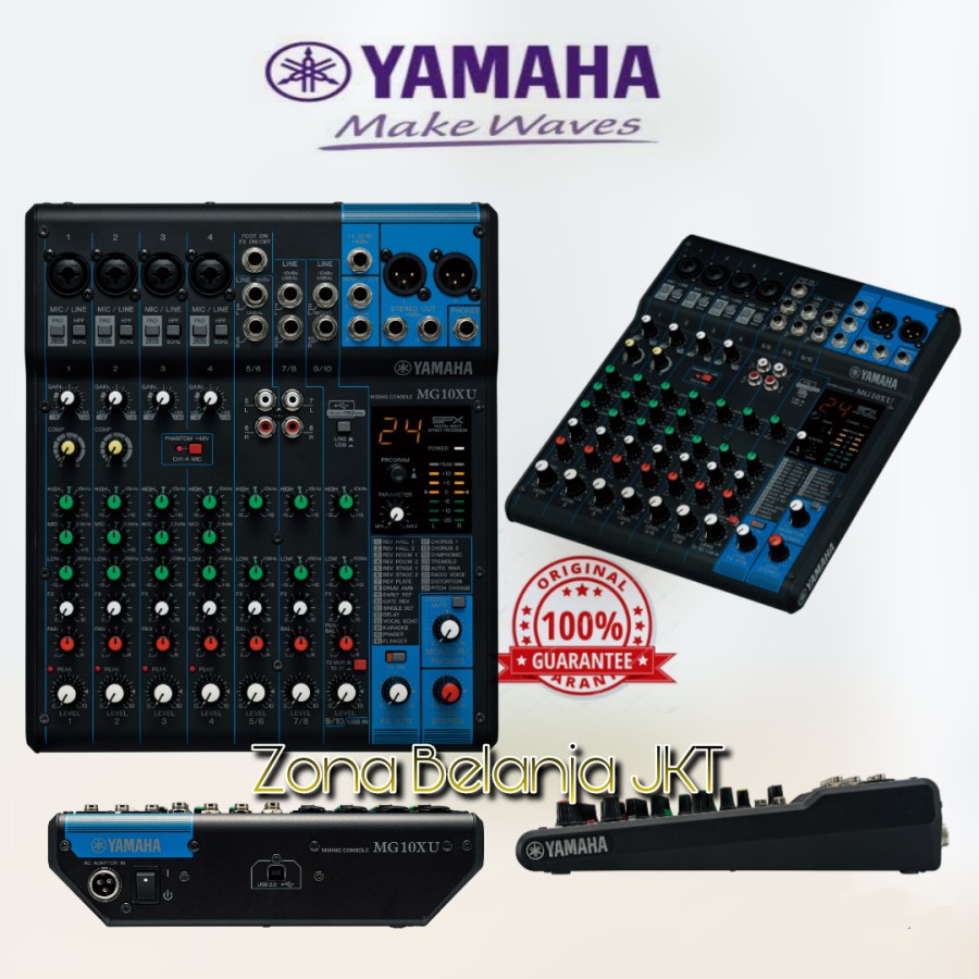 Jual Mixer Audio Yamaha MG10XU 10 Channel Garansi Resmi Original Shopee Indonesia