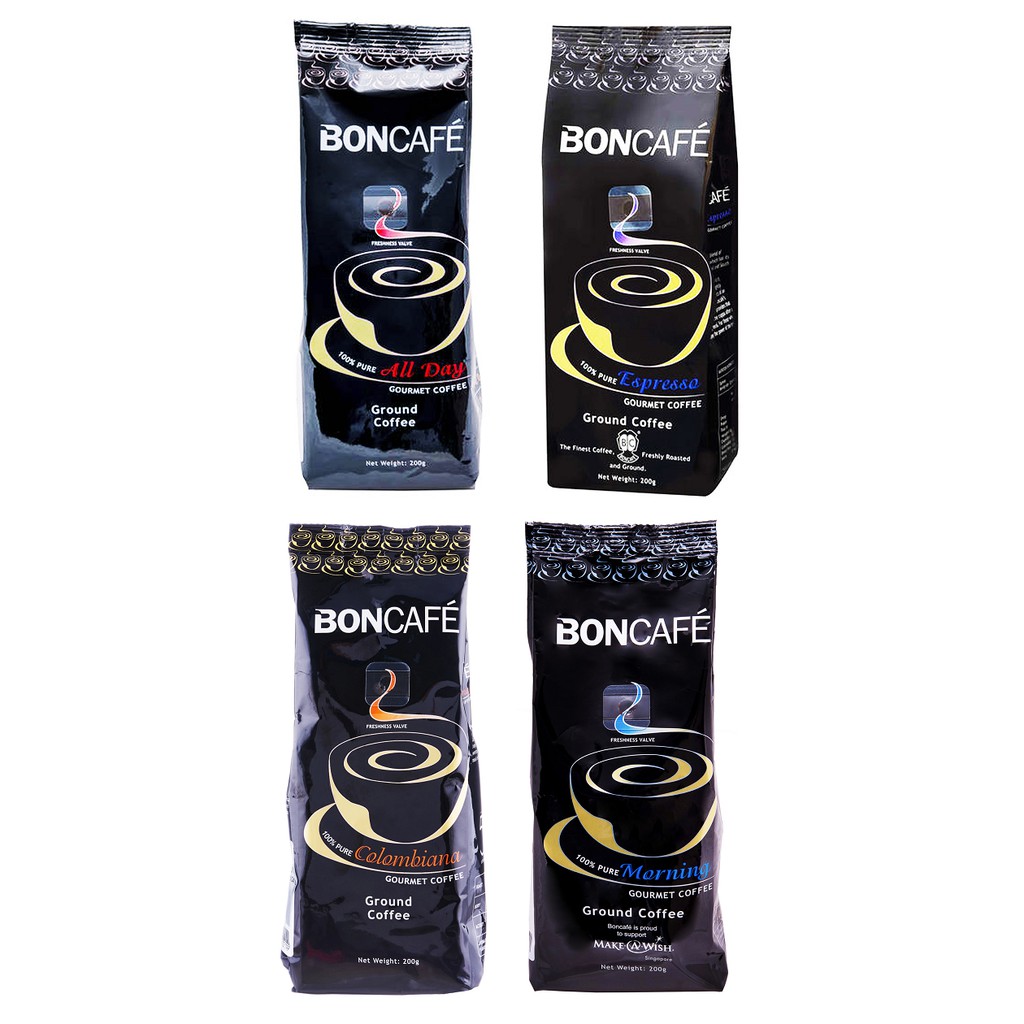 Jual Boncafe Ground Coffee Powder 200g Singapore Shopee Indonesia