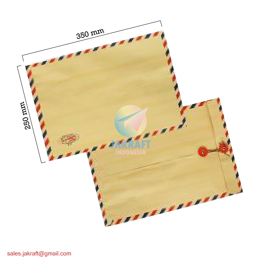 Jual (50 Pcs) Amplop Coklat Cokelat Executive Airmail Kancing Tali 310 Folio F4 Fc 80 Gsm Lamaran Kerja | Shopee Indonesia