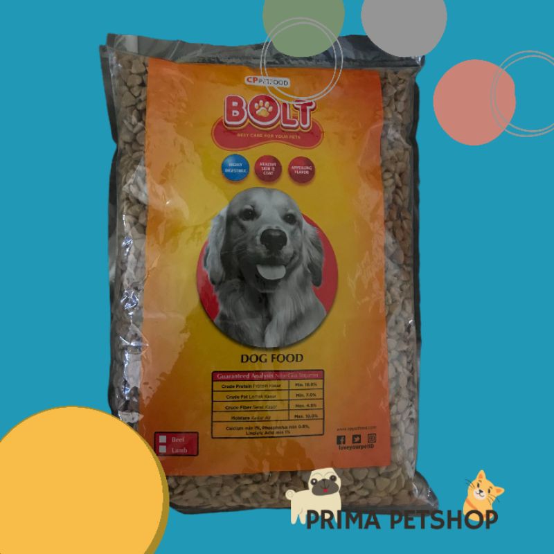Jual BOLT MAKANAN ANJING 1kg / BOLT DOG FOOD / BOLT ANJING Shopee