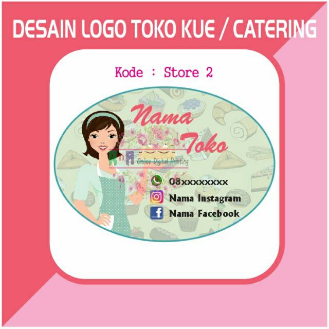 Desain Logo Toko Kue Catering