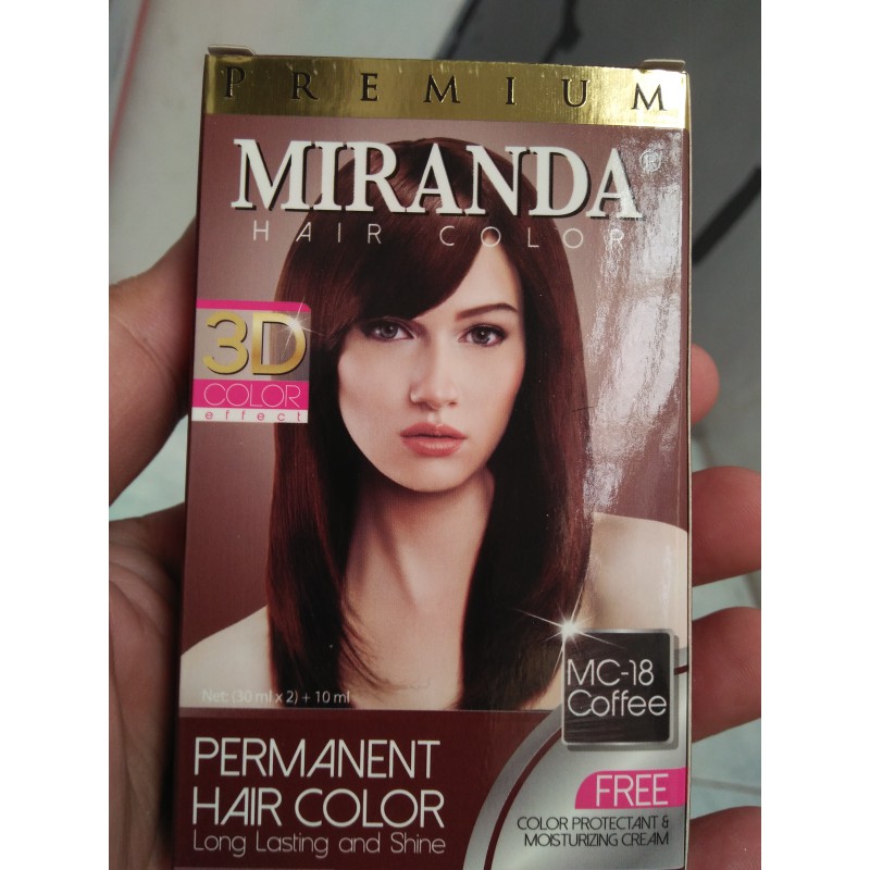 Jual Cat Pewarna Rambut Miranda Hair Color Permanent Mc 18 Coffee Kopi | Shopee Indonesia