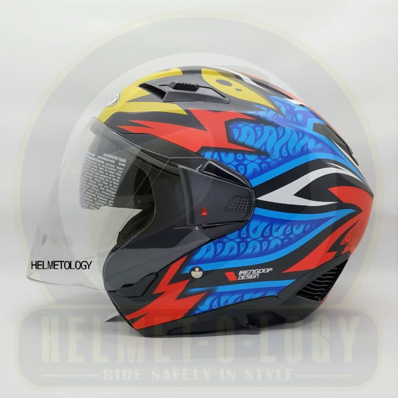 Jual Helm Half Face Zeus Z611 TT32 Dimas Ekky Matt ZS611 Special