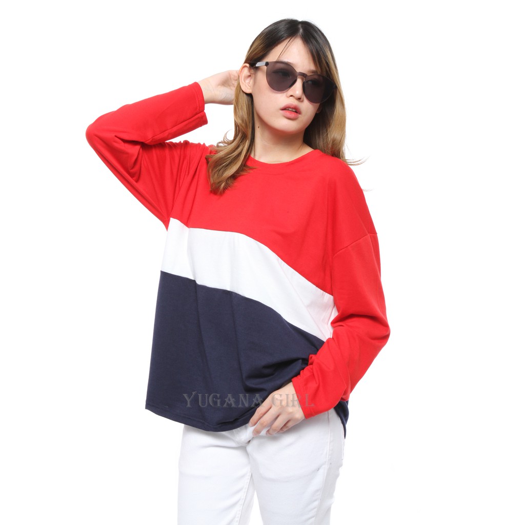Baju Kaos Panjang Wanita Kekinian Desain Kaos Menarik