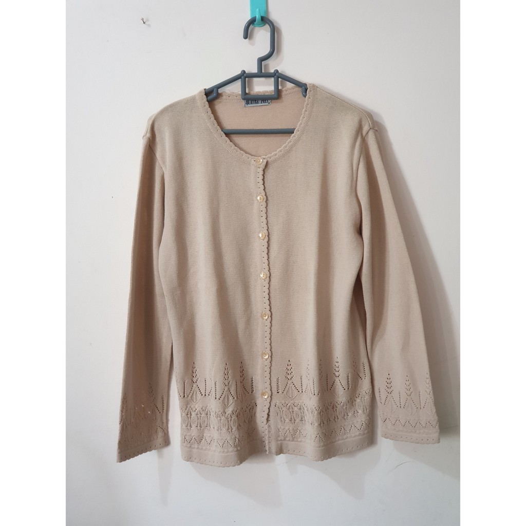 Jual Cardigan Coklat Muda | Shopee Indonesia