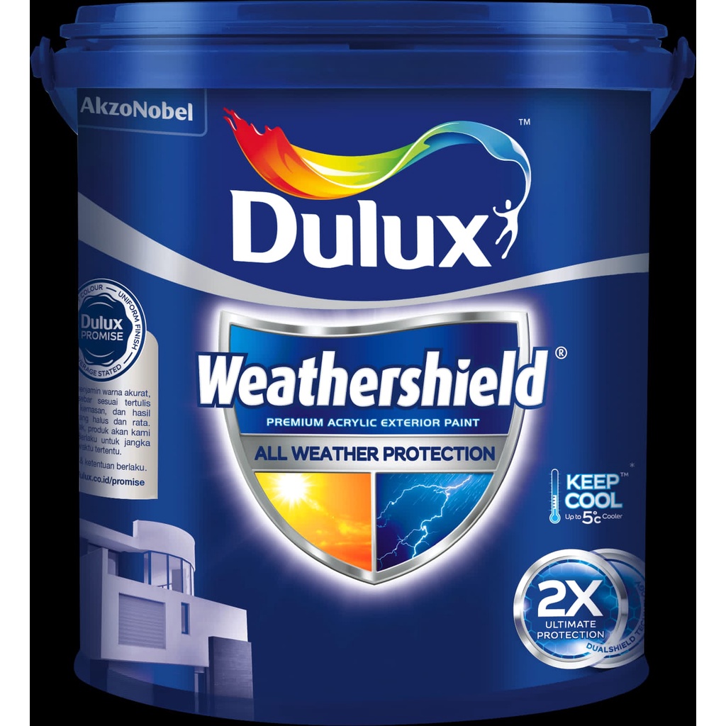 Jual DULUX WEATHERSHIELD DS Brilliant White 2290 (20 LITER) Shopee