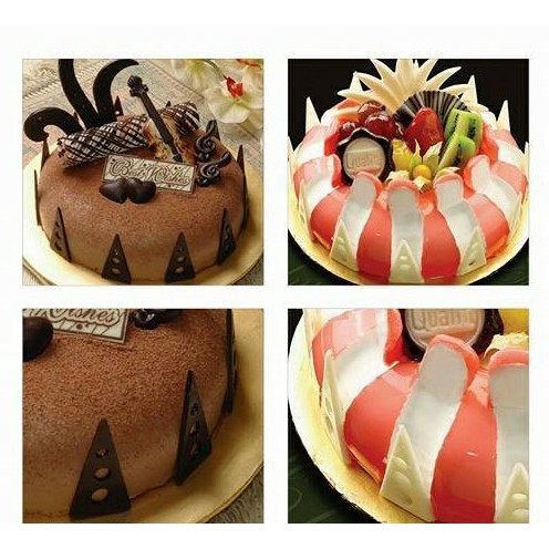 Jual Cetakan Kue Coklat Segitiga Hiasan Ornamen Tart Ctm 120 | Shopee Indonesia
