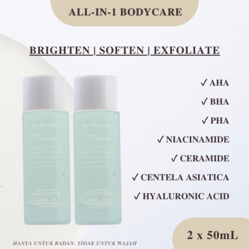 Jual Duo Pack Body Exfooliator AHA BHA PHA Lightening Brightening
