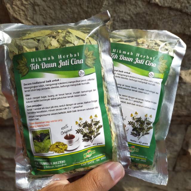 teh daun jati cina/teh daun jati cina hikmah herbal 40gr