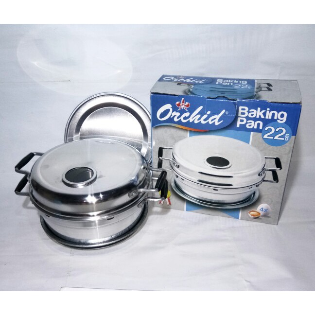 Orchid Panci Pemanggang Kue Bolu Baking Pan 22cm Shopee Indonesia