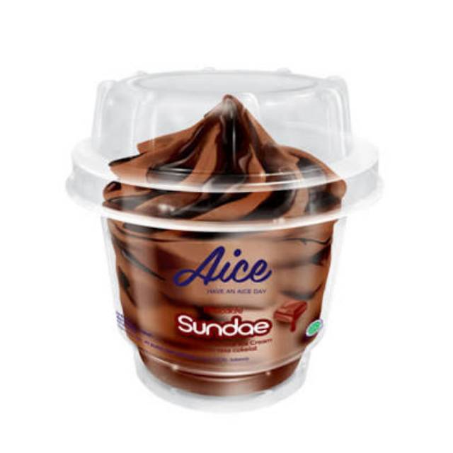 Jual Aice Ice Cream Sundae Chocolate 100 ml Shopee Indonesia