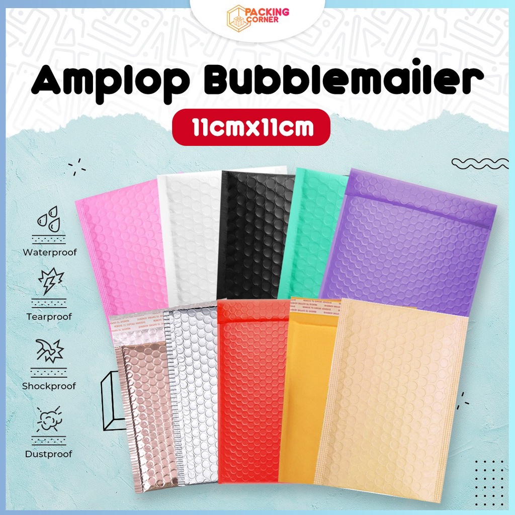 Jual Amplop Bubble Wrap Poly Mailer Padded Envelope Packaging 11x11 cm