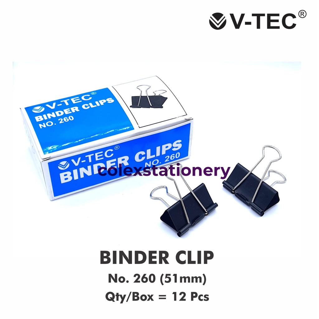 Jual Penjepit Kertas / Binder Clip Ukuran No 260 ( Perpack ) Shopee