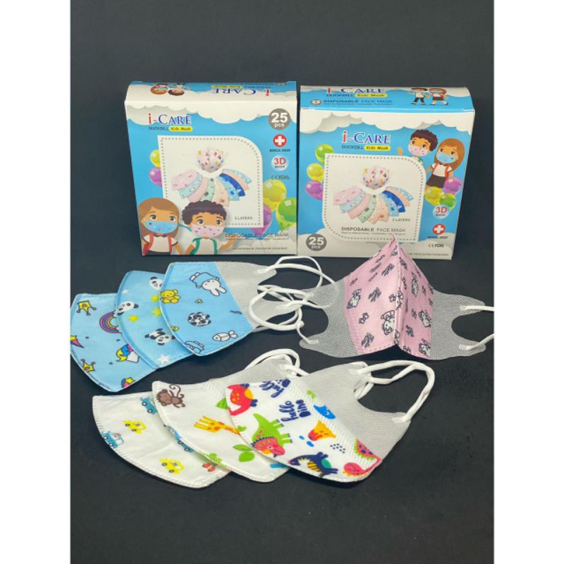 MASKER ANAK DUCKBILL 3 PLY ISI 50 PCS EARLOOP DUCKBILL