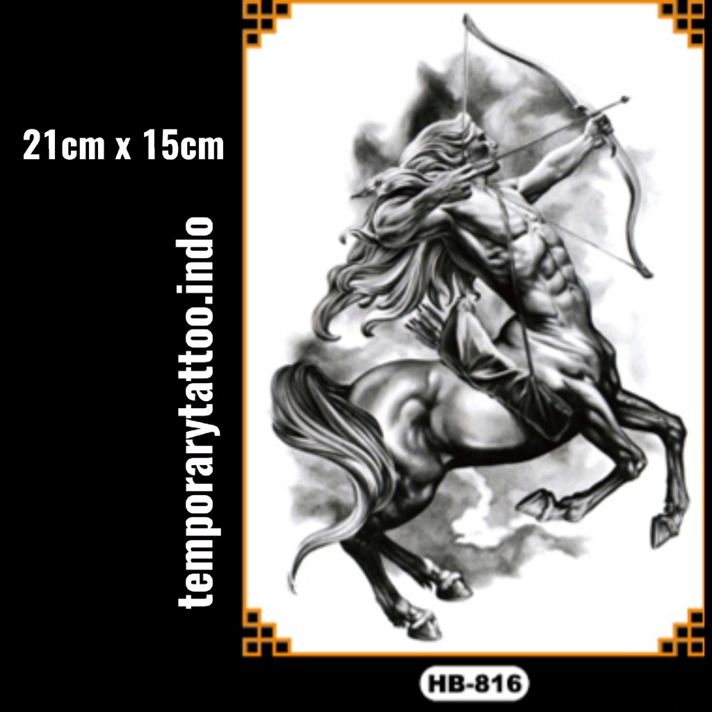 Tato Temporer Lengan Tangan Gaul Keren Temporary Tattoo 21x15 HB816