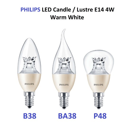 Jual Philips Master Led Dimtone 6W - Candle B38 E14 / Lustre P48 E14 / E27 - Dimmable | Shopee Indonesia